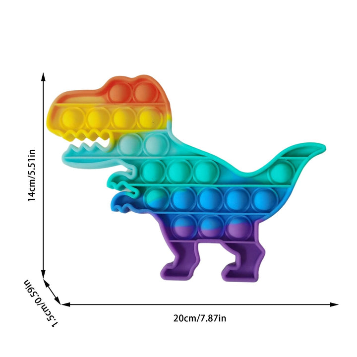 Dinosaur Pop-It Toy for Quiet Sensory and Fine-Motor Play