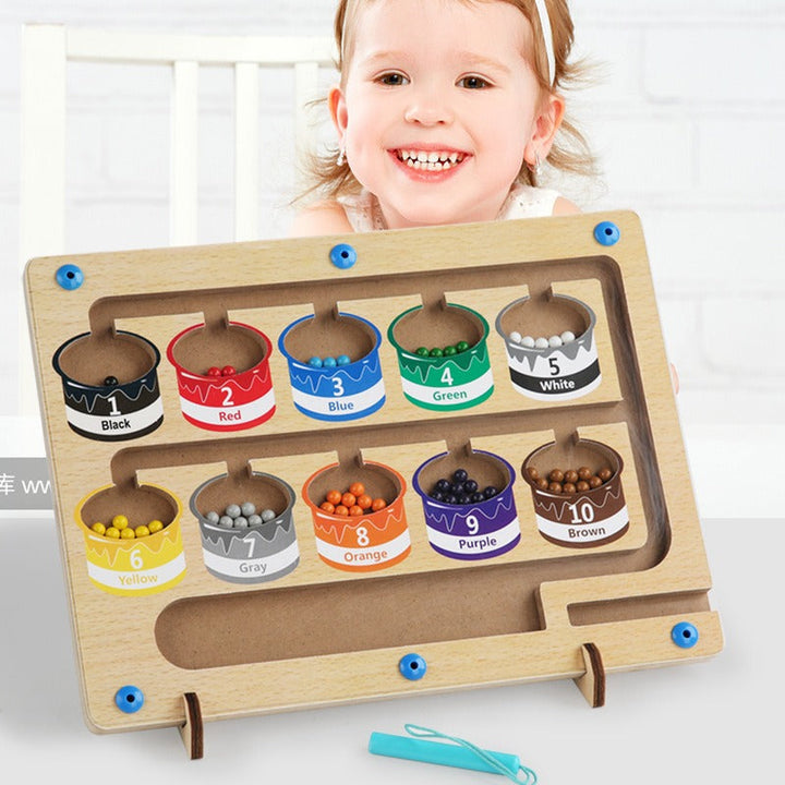 Magnetic Color Sorting Toy for Fine-Motor Learning