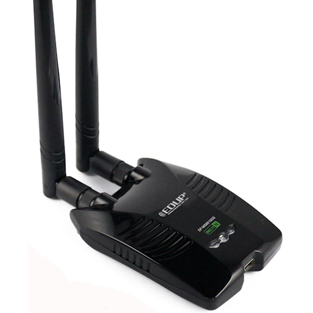 USB Wi-Fi Adapter with Dual 5dBi Antennas for Desktop