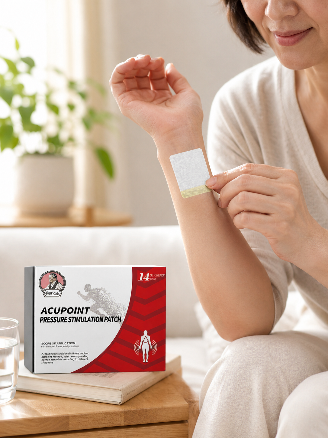 Acupoint Pressure Patches for Skin