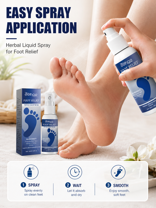 Foot Relief Herbal Spray — Soothe Itching, Cracking