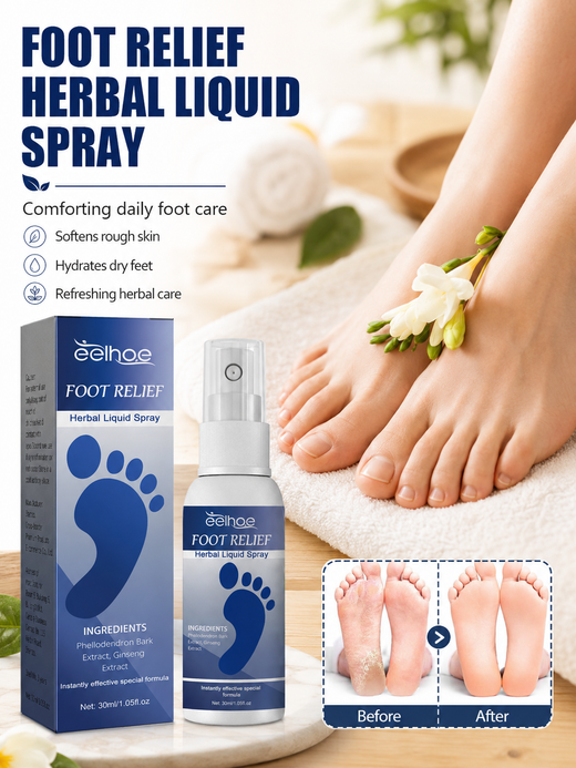Foot Relief Herbal Spray — Soothe Itching, Cracking