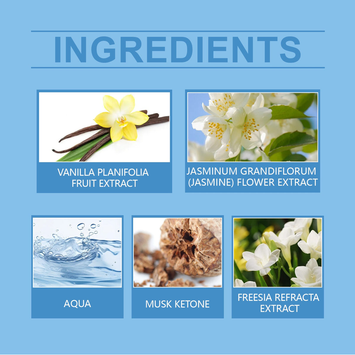 Freesia Body Perfume Spray for Light Daily Fragrance