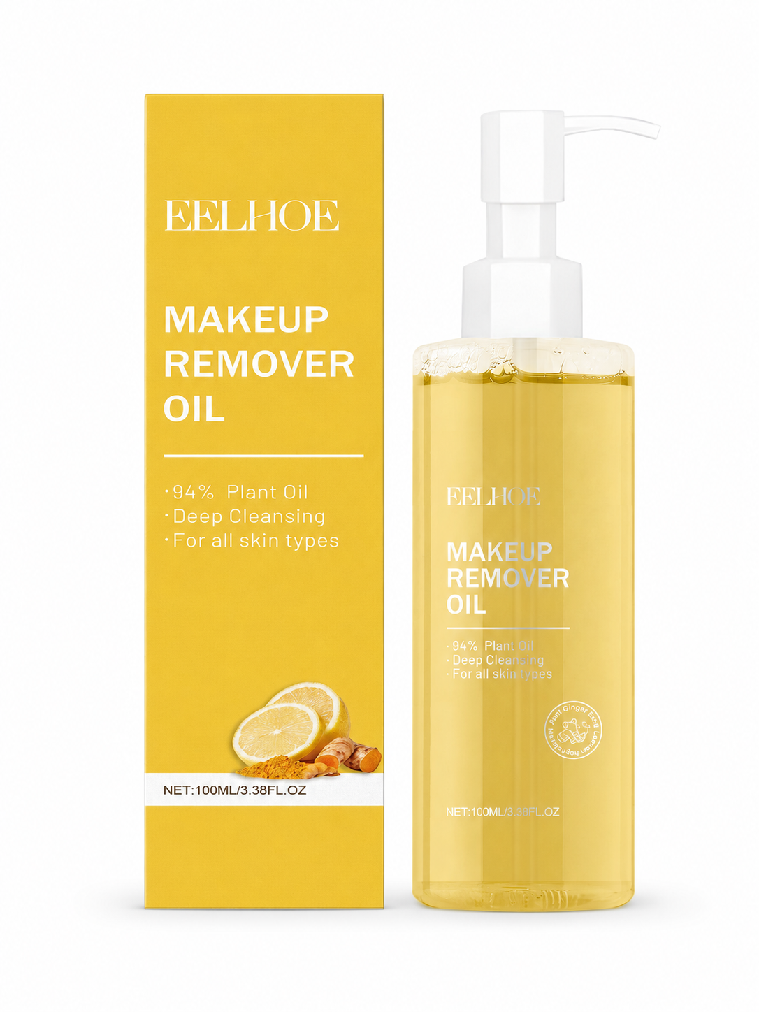 EELHOE Ginger Lemon Cleansing Oil — 94% Plant Oil