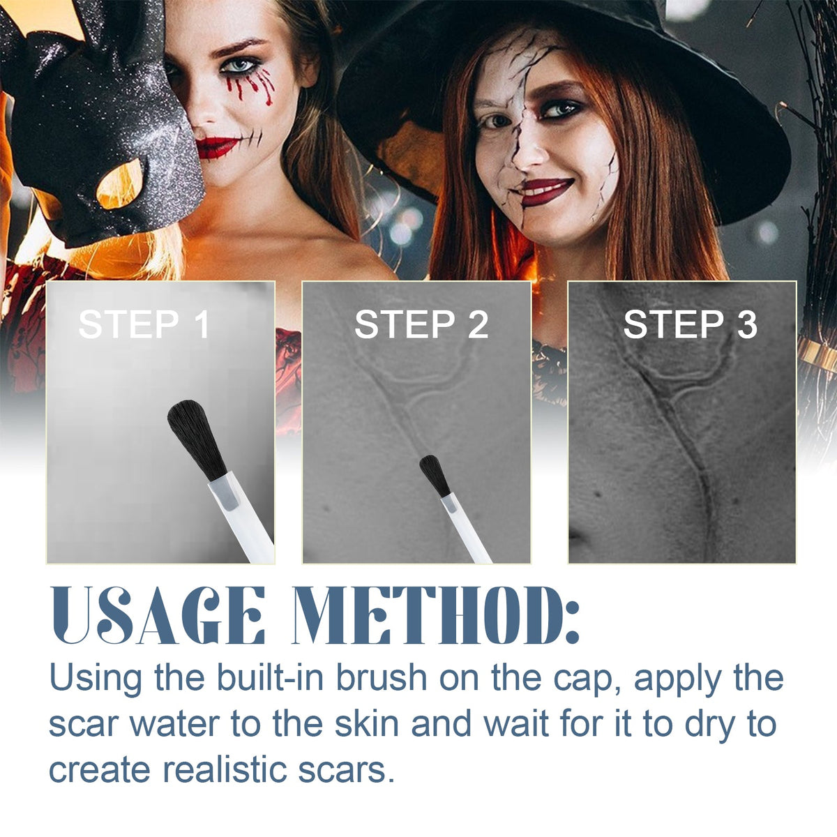 Halloween Scar Lotion for Realistic Wound Makeup Effects