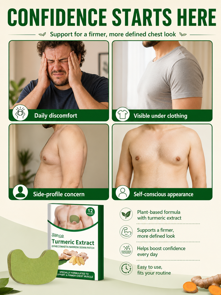 Chest Firming Patch for Men — Tighten Sagging Skin Naturally