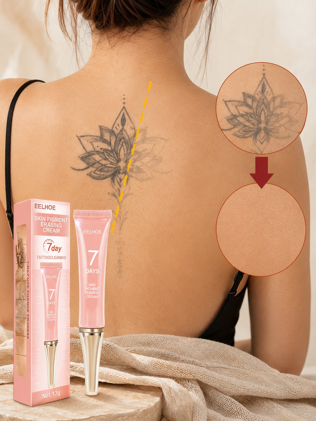 EELHOE Tattoo Fade Cream – 7-Day Plant Formula