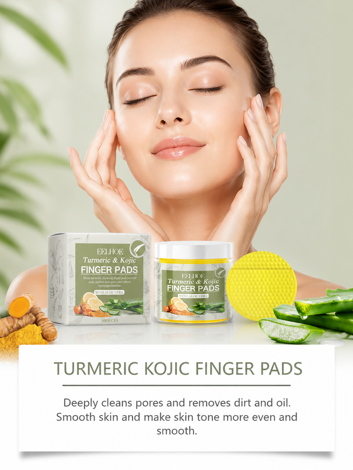 EELHOE Turmeric Kojic Acid Cleansing Pads — 30 Pcs