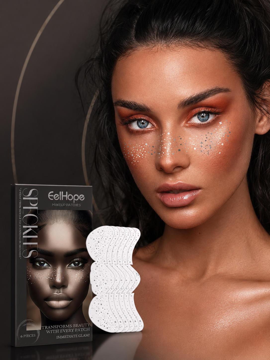 Glitter Freckle Patches — 6 Reusable Spot Stickers
