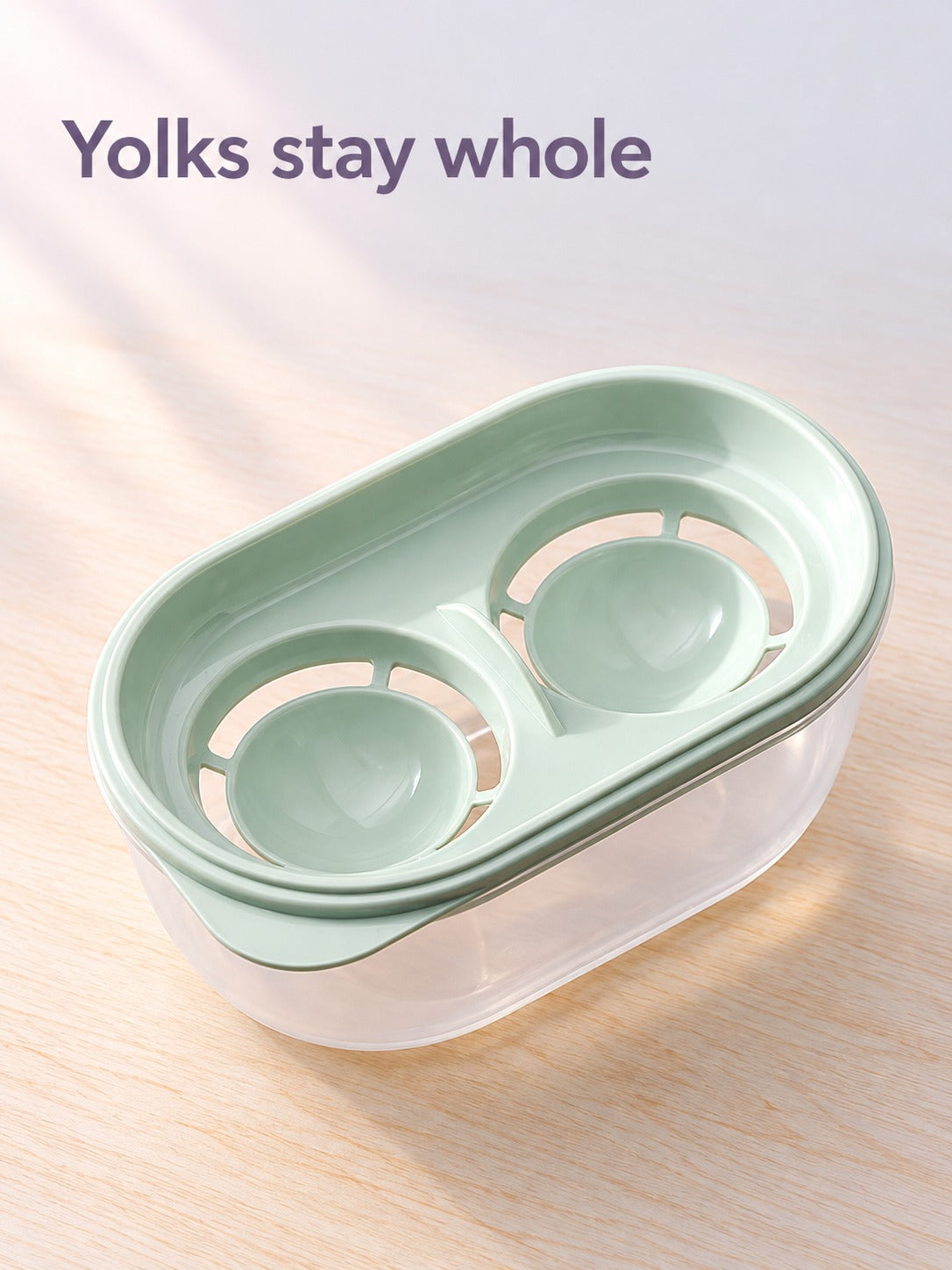 Egg Separator With Storage Box for Clean Yolk Separation
