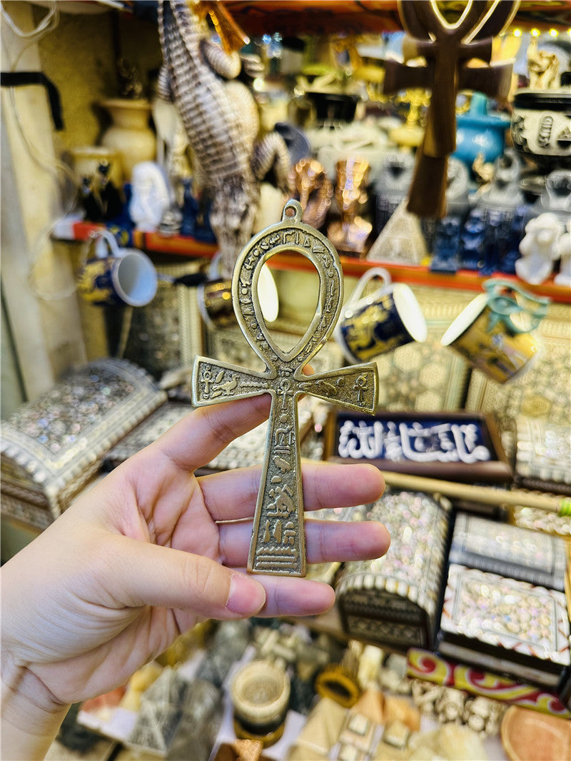 Egyptian Ankh Talisman – Meaningful Antique Brass Decor