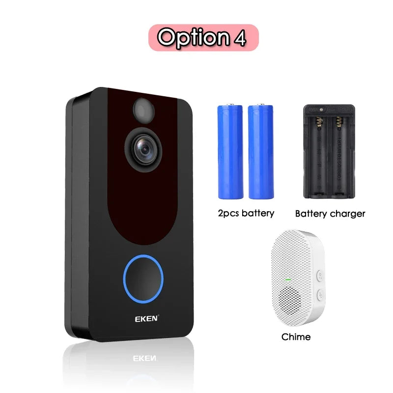 Wireless Video Doorbell Camera with 1080P Night Vision