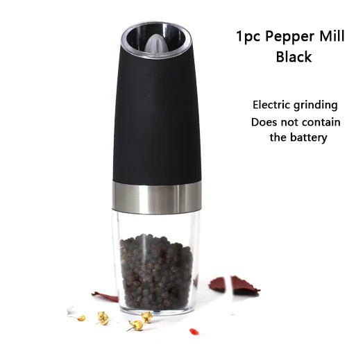 Electric Pepper and Salt Grinder with Blue LED Light
