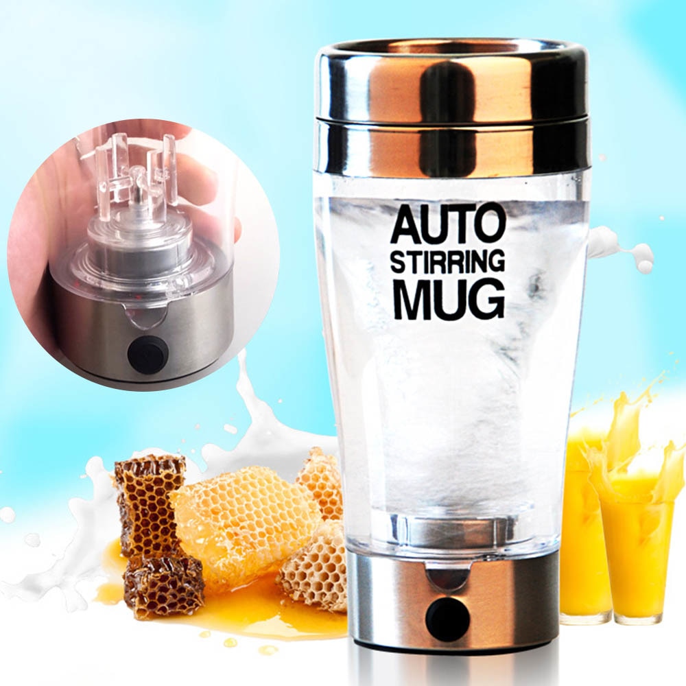 Auto Stirring Mug for Protein Shakes and Hot Coffee