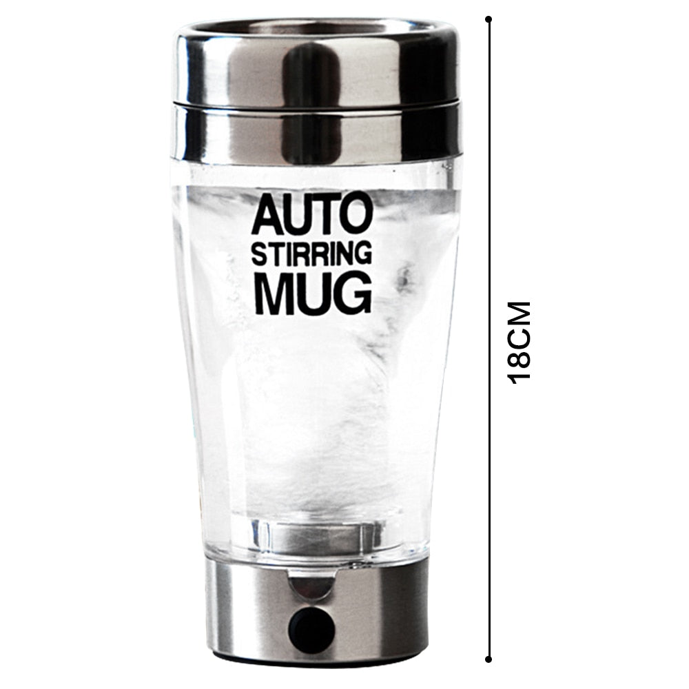 Auto Stirring Mug for Protein Shakes and Hot Coffee