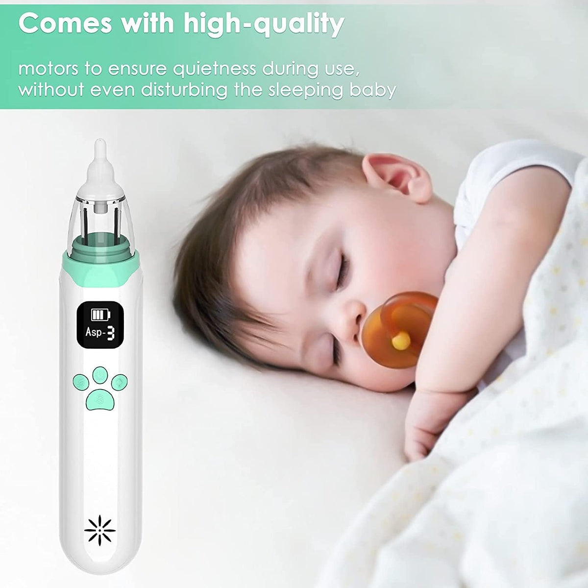 Electric Baby Nasal Aspirator for Gentle Congestion