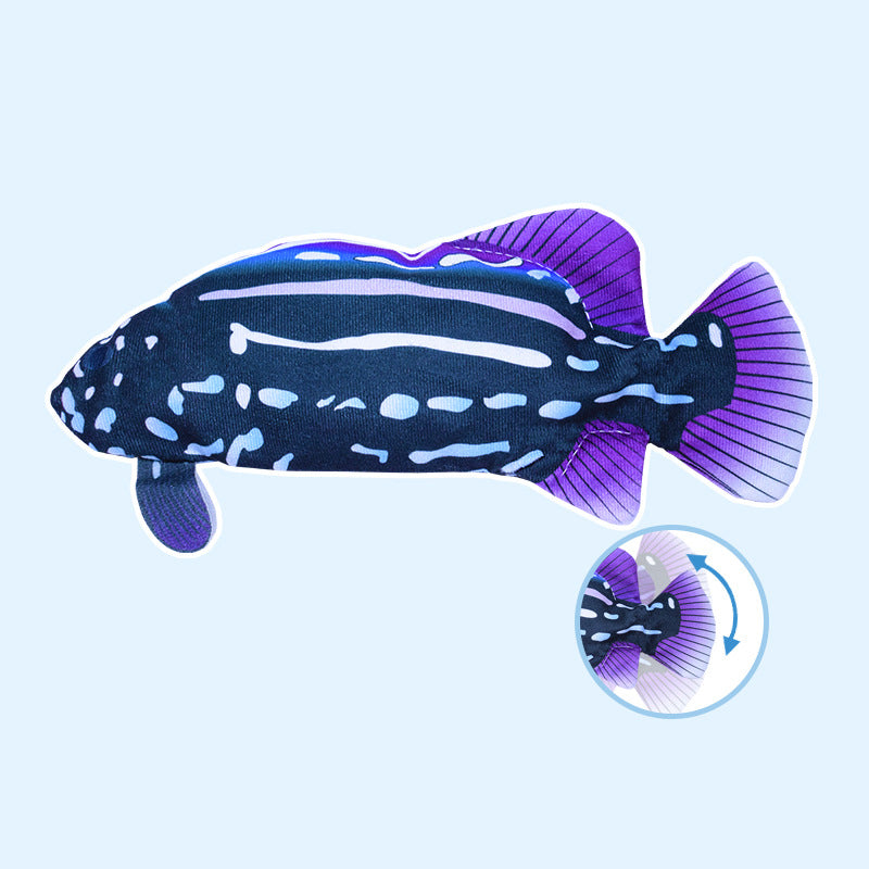 Interactive Fish Cat Toy With Jumping Motion & Catnip