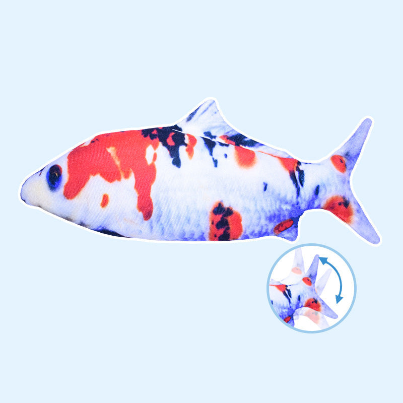 Interactive Fish Cat Toy With Jumping Motion & Catnip