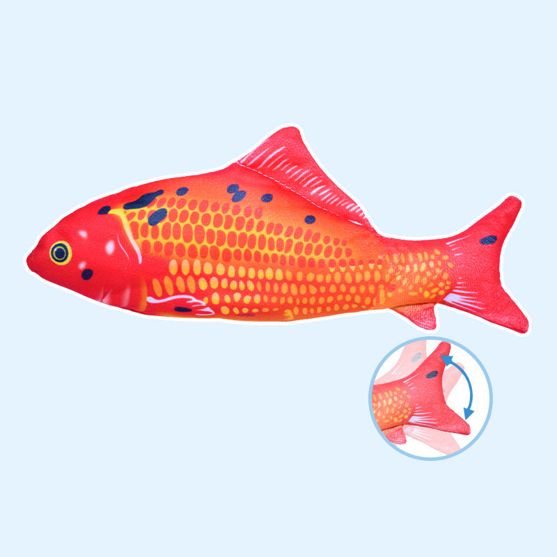 Interactive Fish Cat Toy With Jumping Motion & Catnip