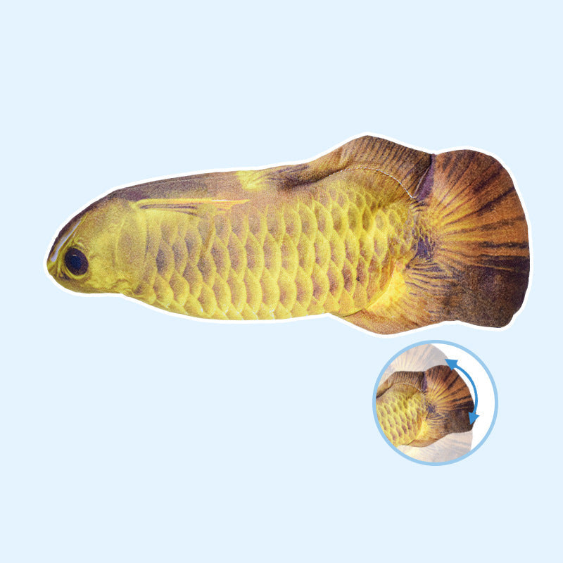 Interactive Fish Cat Toy With Jumping Motion & Catnip