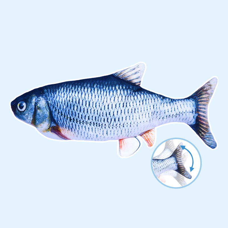 Interactive Fish Cat Toy With Jumping Motion & Catnip