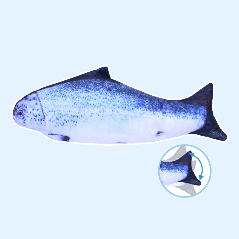 Interactive Fish Cat Toy With Jumping Motion & Catnip