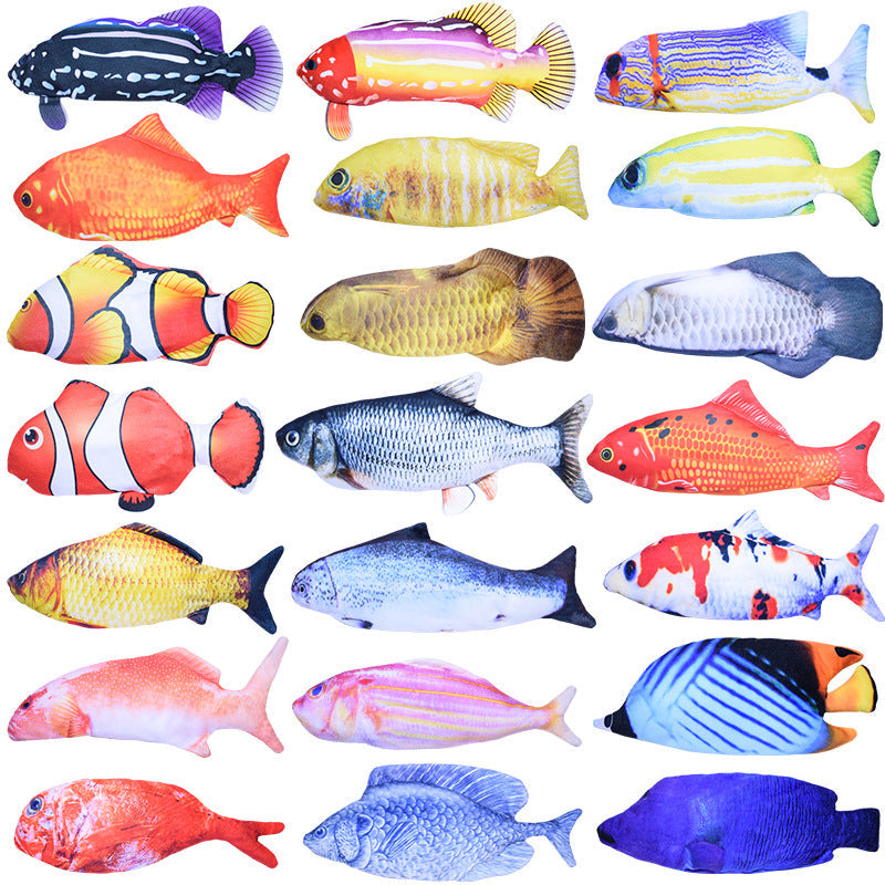 Interactive Fish Cat Toy With Jumping Motion & Catnip