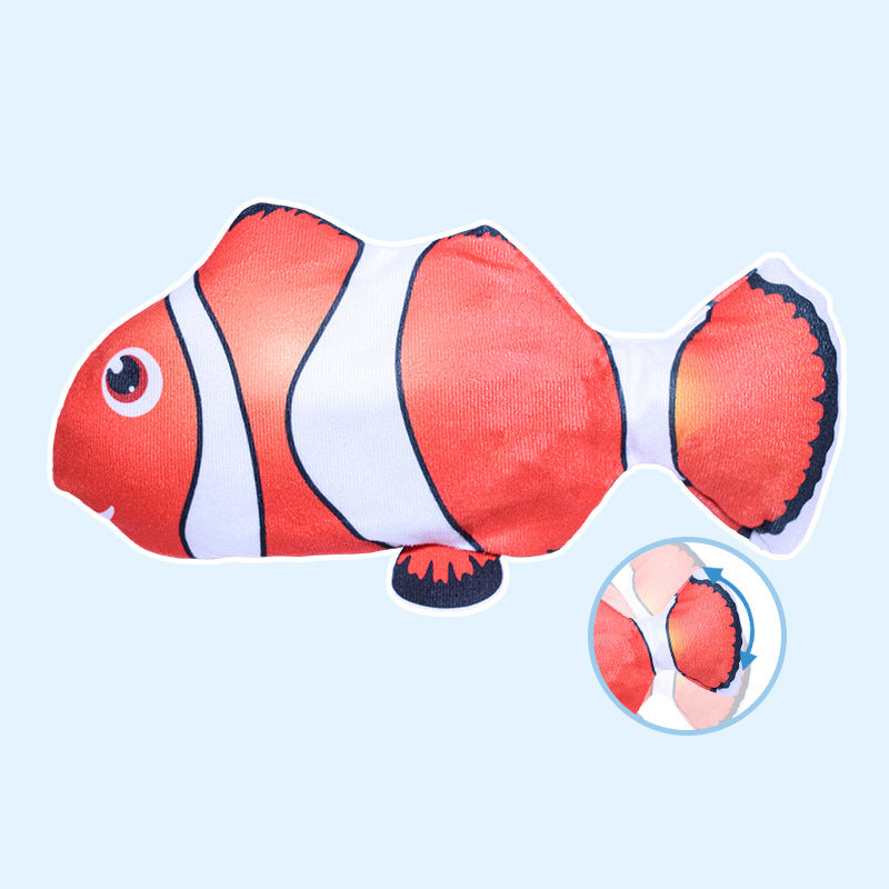 Interactive Fish Cat Toy With Jumping Motion & Catnip