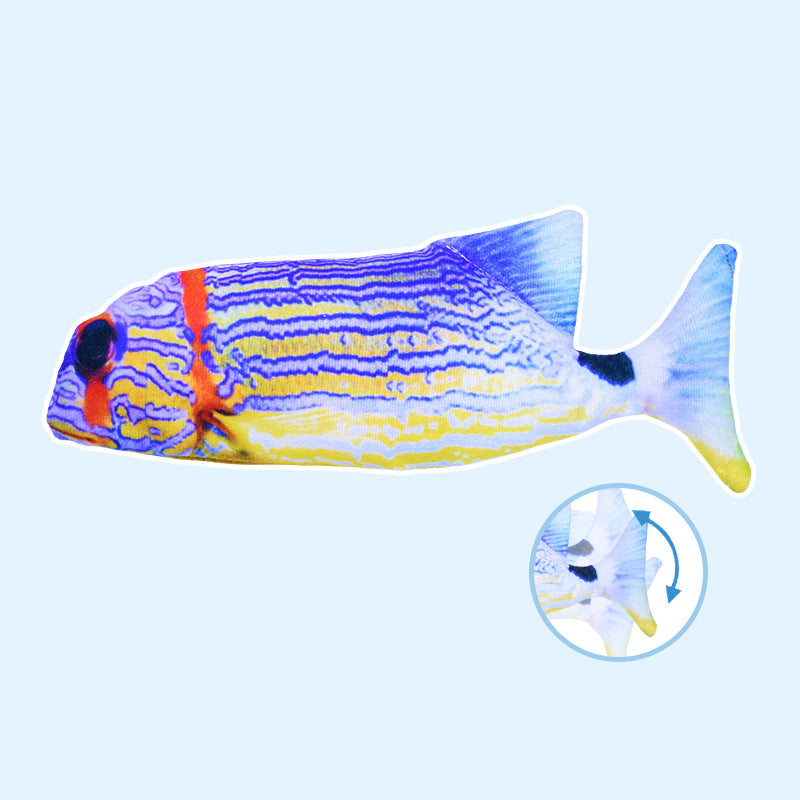 Interactive Fish Cat Toy With Jumping Motion & Catnip