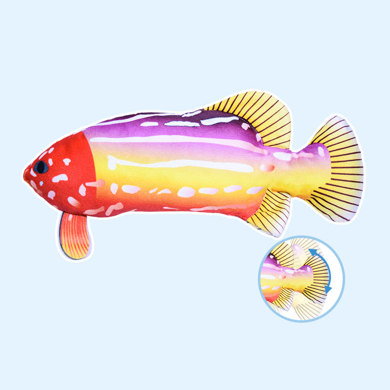 Interactive Fish Cat Toy With Jumping Motion & Catnip