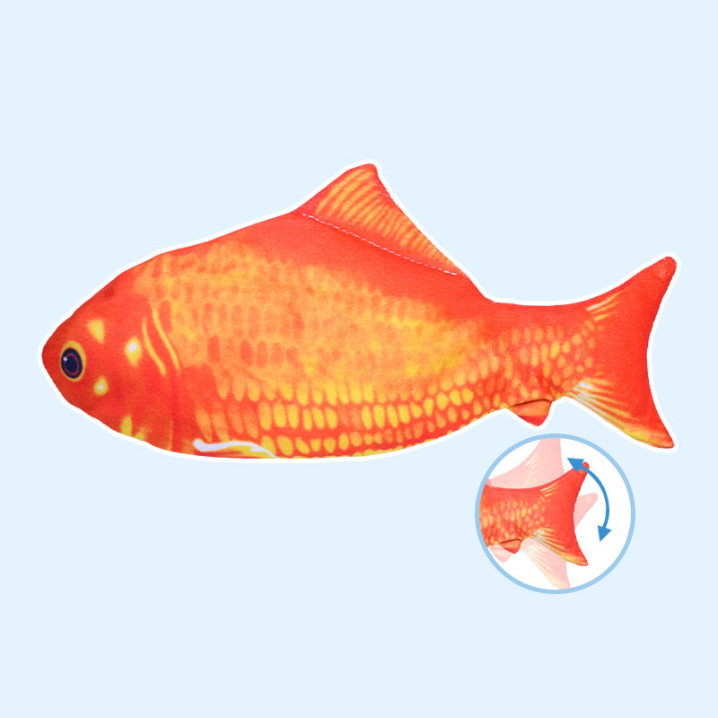 Interactive Fish Cat Toy With Jumping Motion & Catnip