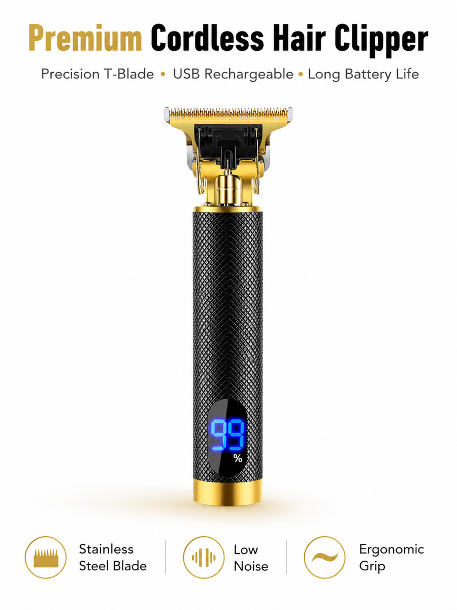 Electric Hair Clippers for Men — Nanotitanium Fade Blade