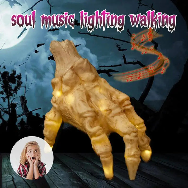 Electric Halloween Skeleton Hand With Sound & Light