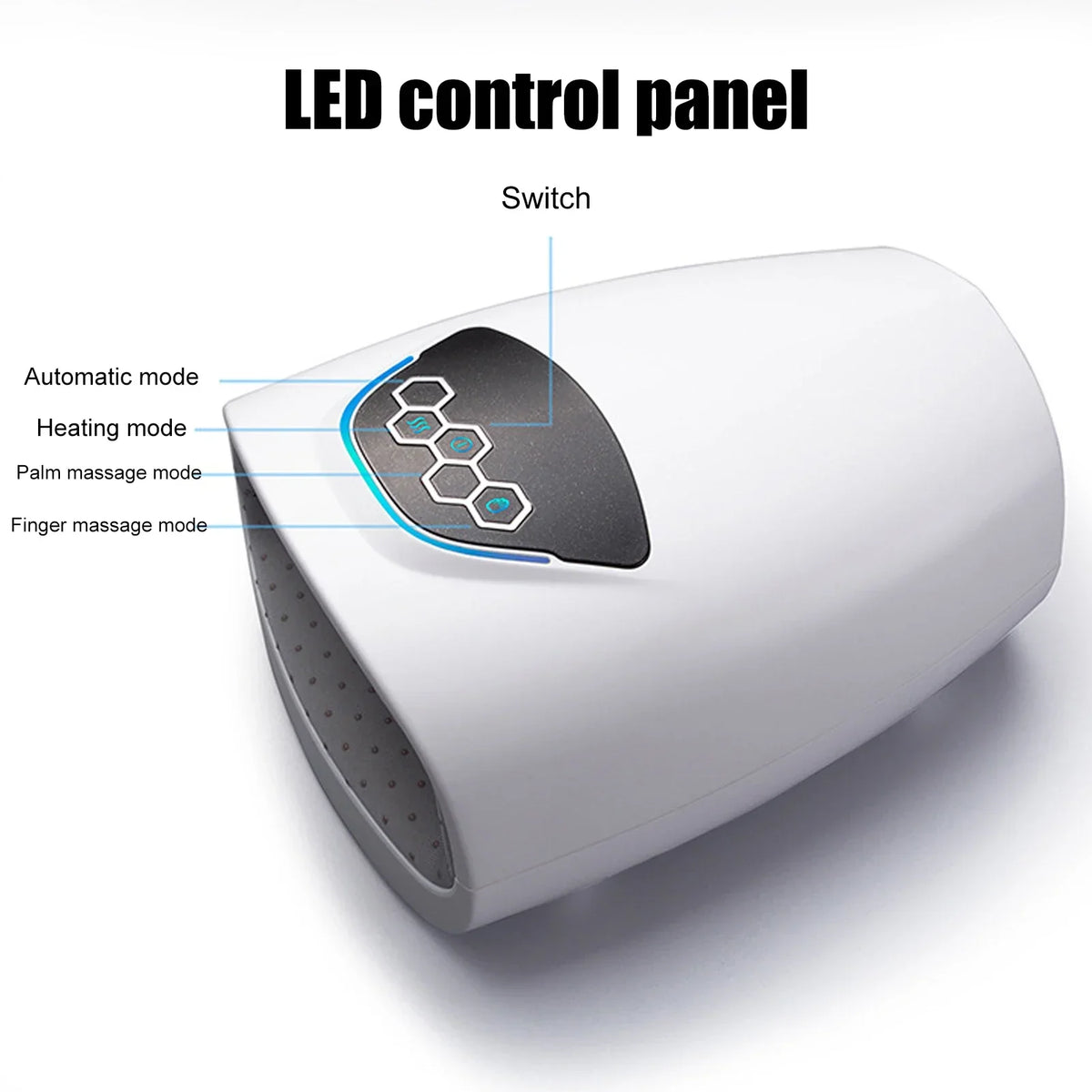 Heated Electric Hand Massager with Air Compression Pockets