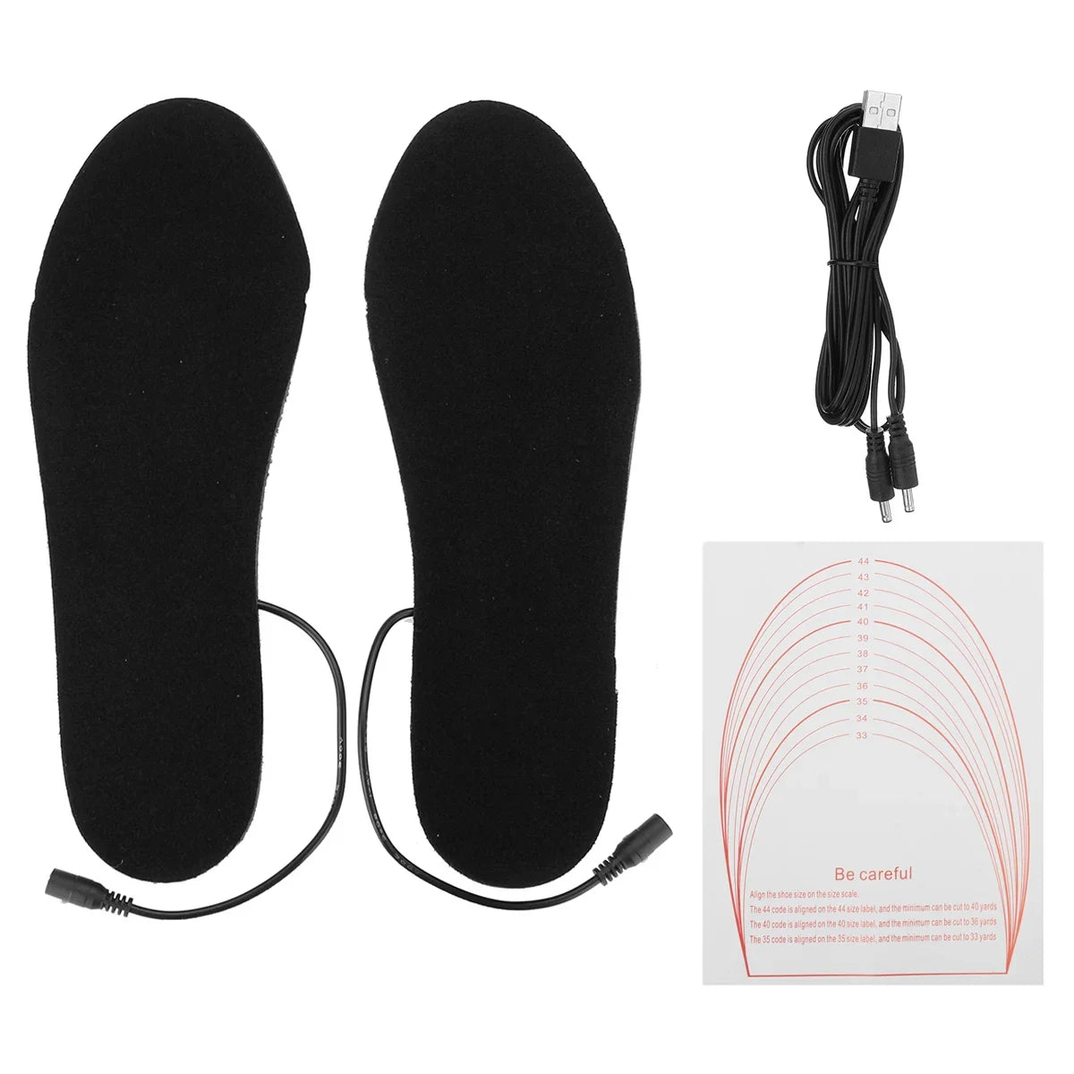 Heated Insoles for Winter with USB Power Bank Option