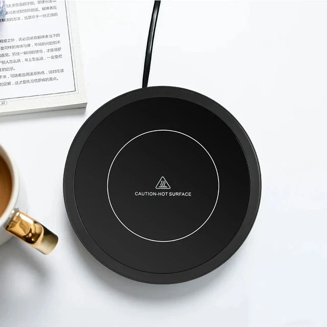 Electric Coaster Warmer for Coffee at a Steady 80°C