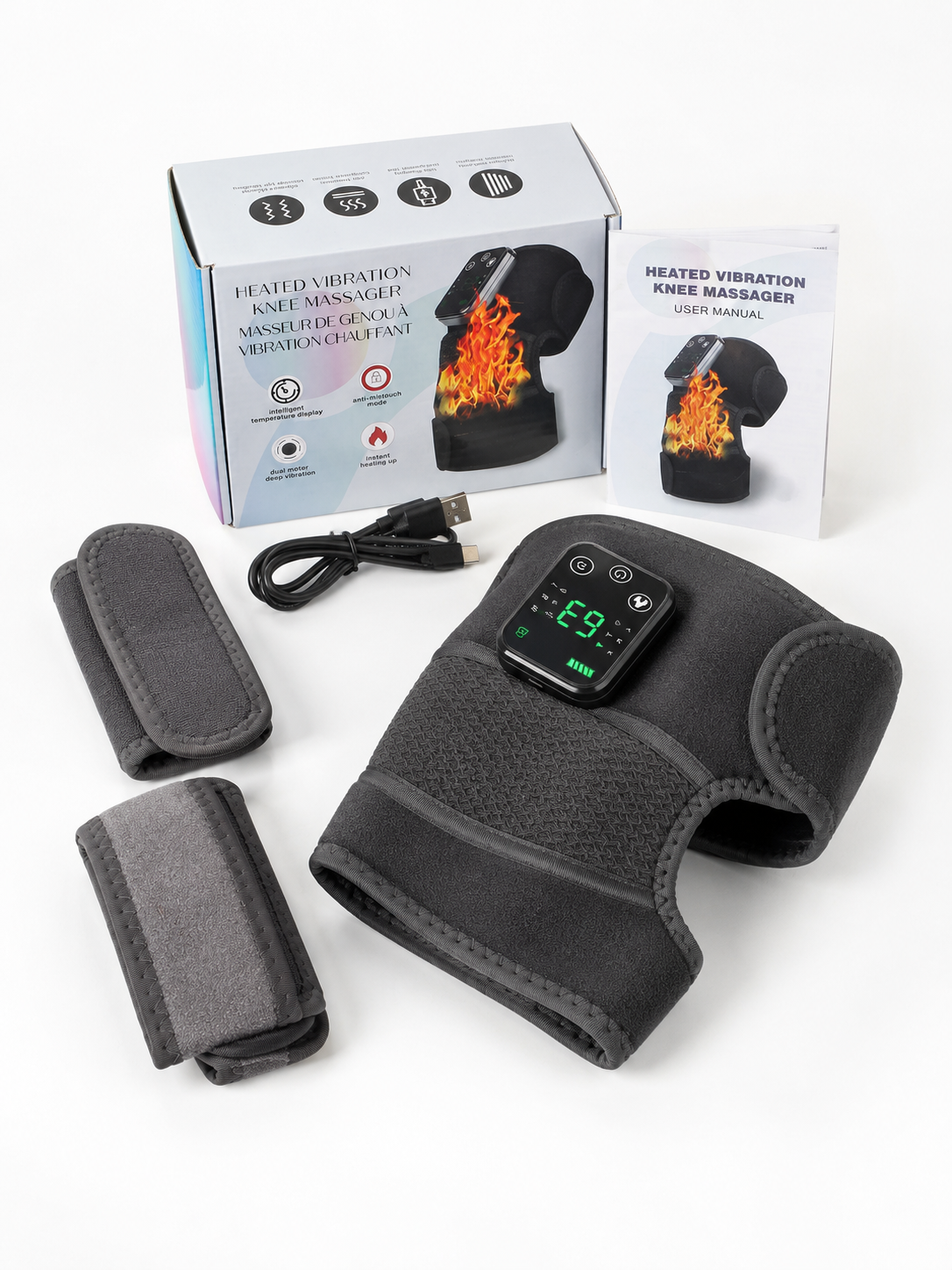 Heated Vibration Massage Wraps for Knee Shoulder Elbow