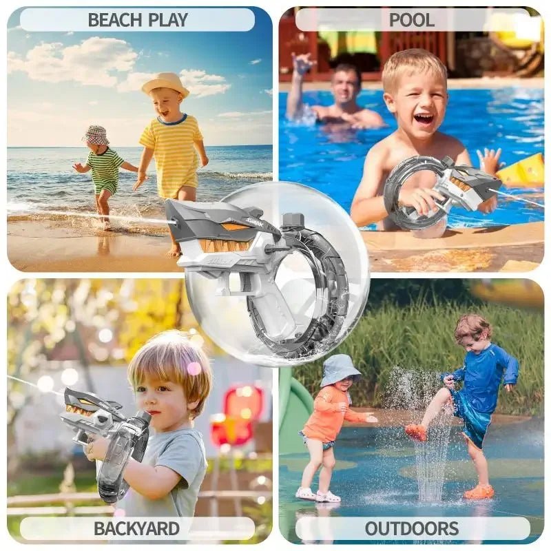Electric Shark Water Gun for Continuous Outdoor Play