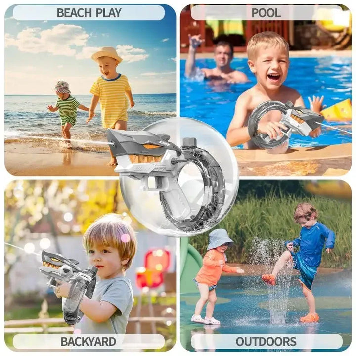Electric Shark Water Gun for Continuous Outdoor Play
