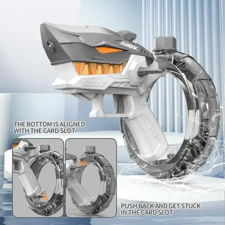 Electric Shark Water Gun for Continuous Outdoor Play