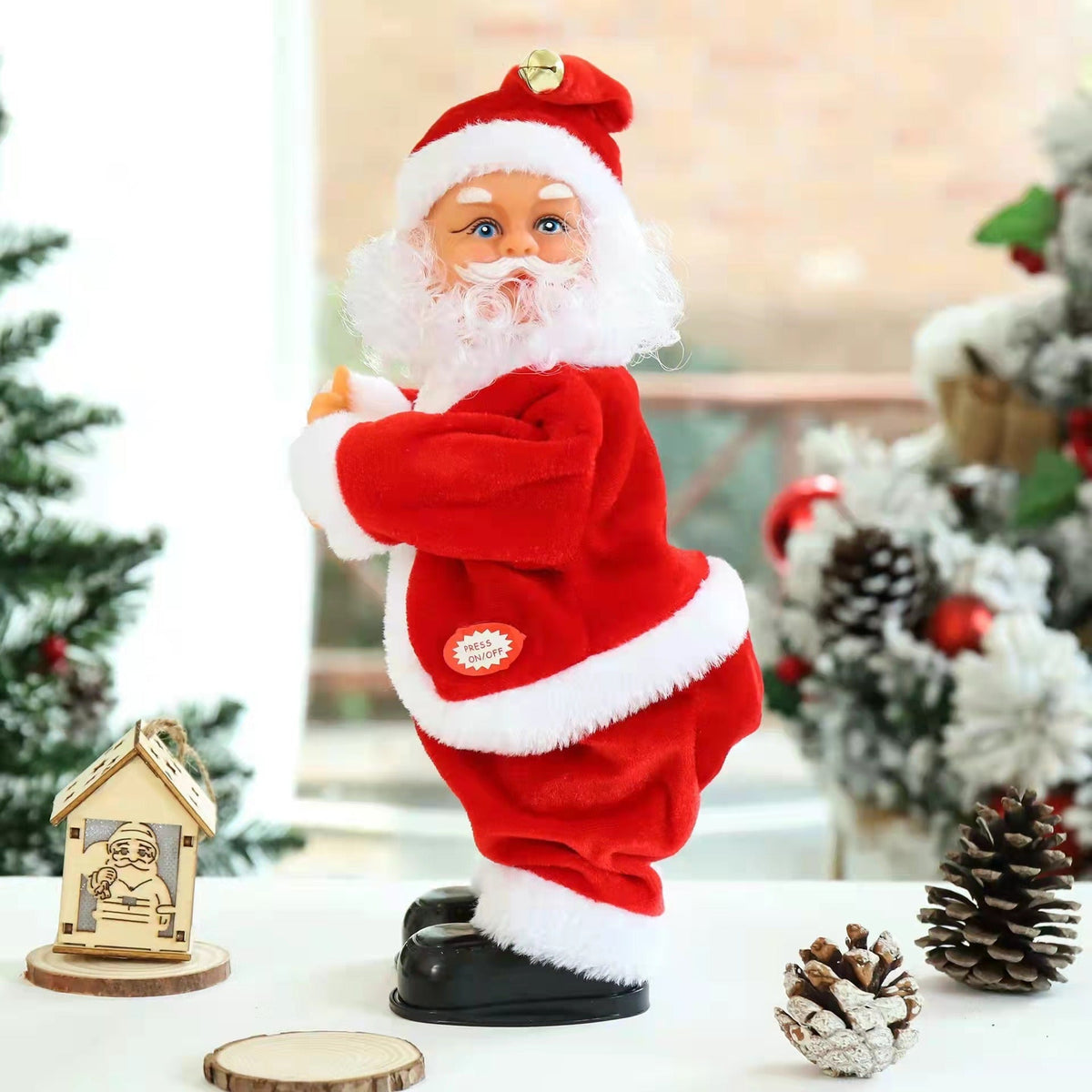 Animated Hip-Twisting Santa Musical Christmas Display