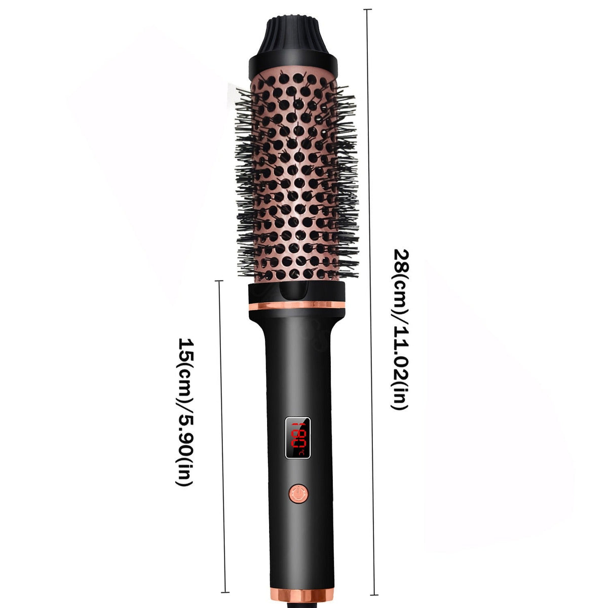 Heated Round Hair Brush for Curls, Volume & Straightening