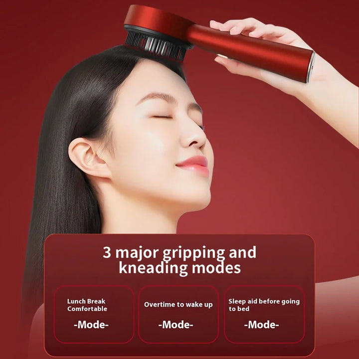 Scalp Massage Comb with Red Light for Daily Hair Care