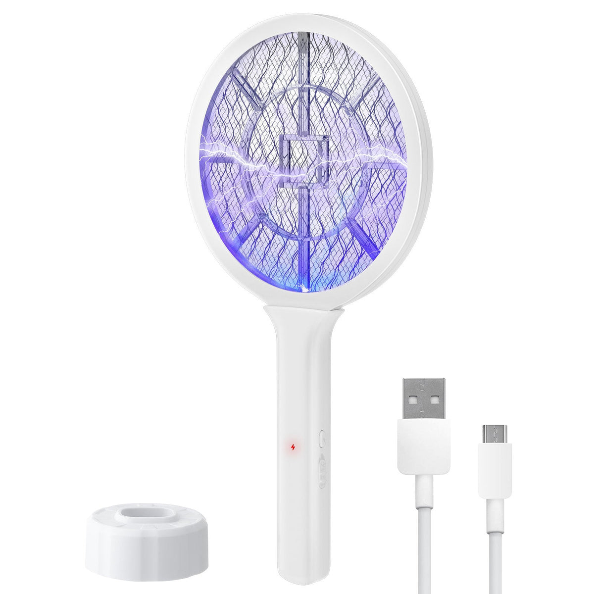 Electric Mosquito Swatter with UV Light and 3000V Mesh