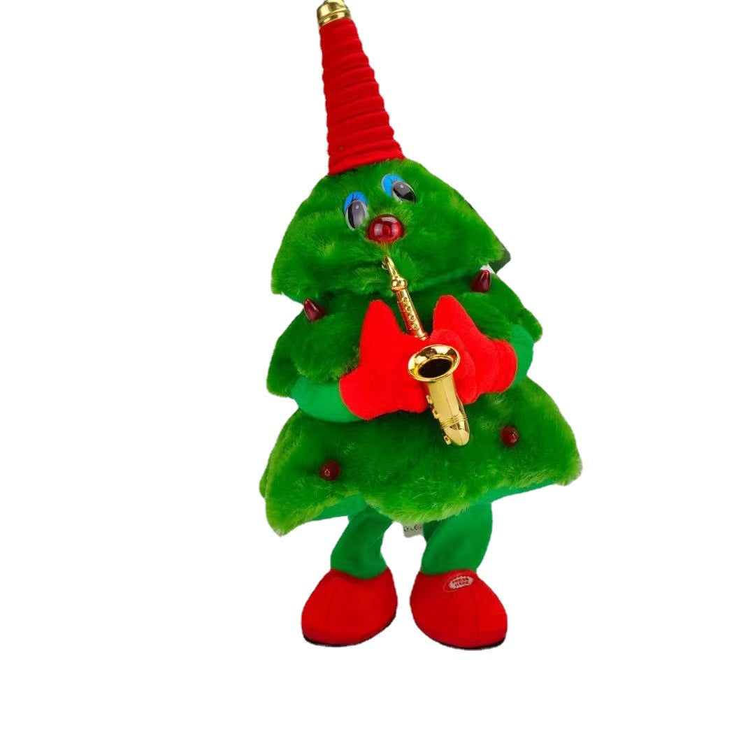 Dancing Christmas Tree Plush Toy for Festive Family Fun