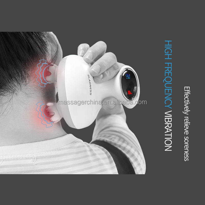 Electric Scalp Massager with Kneading Nodes and Red Light