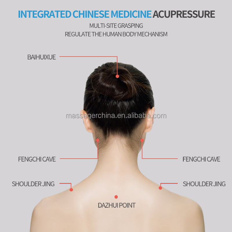 Electric Scalp Massager with Kneading Nodes and Red Light