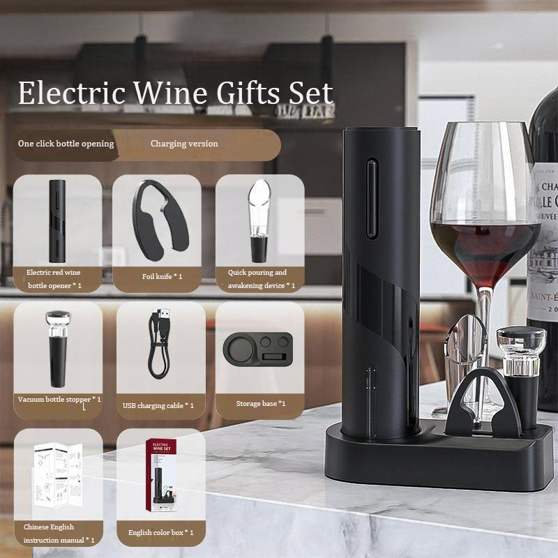 Electric Wine Bottle Opener: One-Button Cork Removal