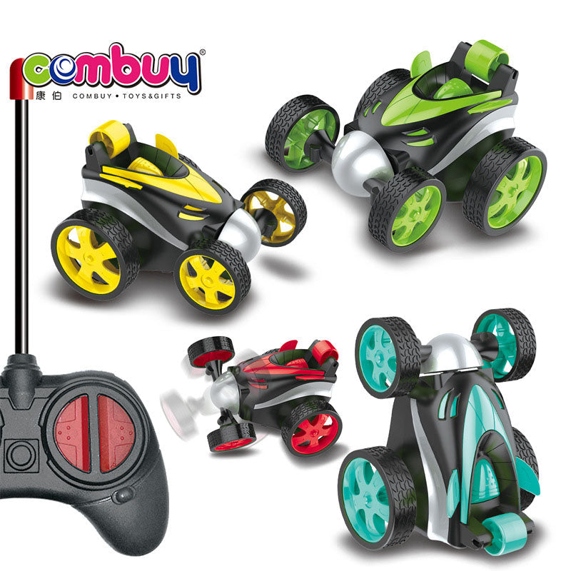 Remote-Controlled Stunt Car Toy for Flips and Spins