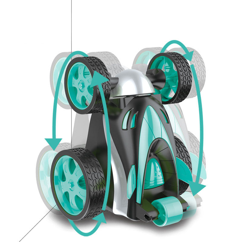 Remote-Controlled Stunt Car Toy for Flips and Spins